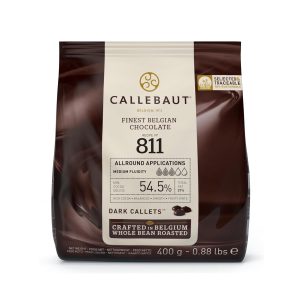Callebaut 811 Dark Chocolate Callets 400 g | Belgian Chocolate | 54.5% Cocoa